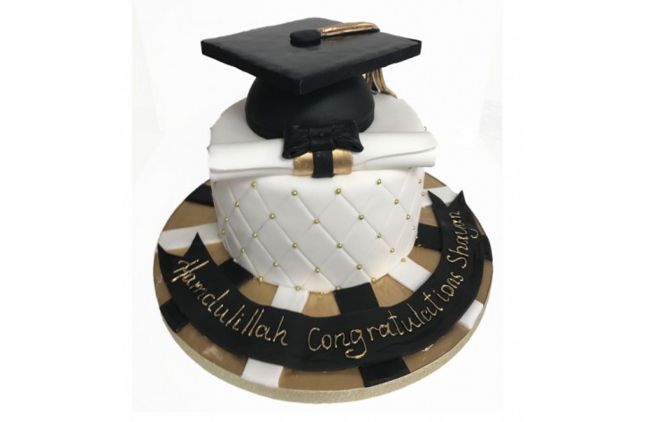 Graduation Cap with quilted design